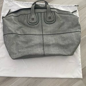 GIVENCHY Nightingale leather Elephant Grey Large